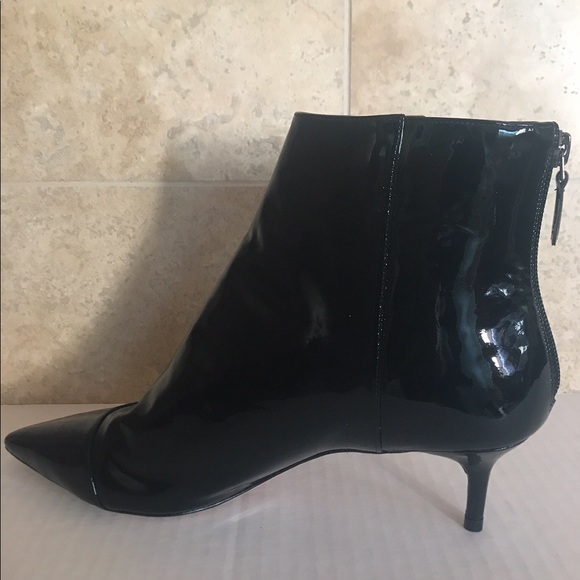 Alexandre Birman Kittie Patent Leather Point Tie Booties - Picture 8 of 11